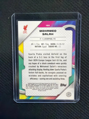 2025 Topps Finest UEFA Mohamed Salah Green Lava /99 Liverpool