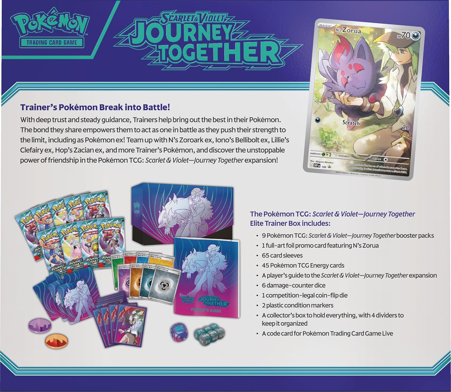 Pokemon SV9 Scarlet and Violet Journey Together Elite Trainer Box