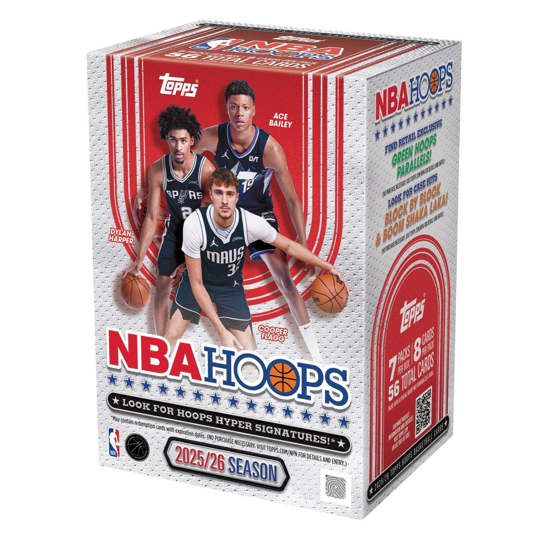 2025/26 Topps NBA Hoops Basketball Blaster Box