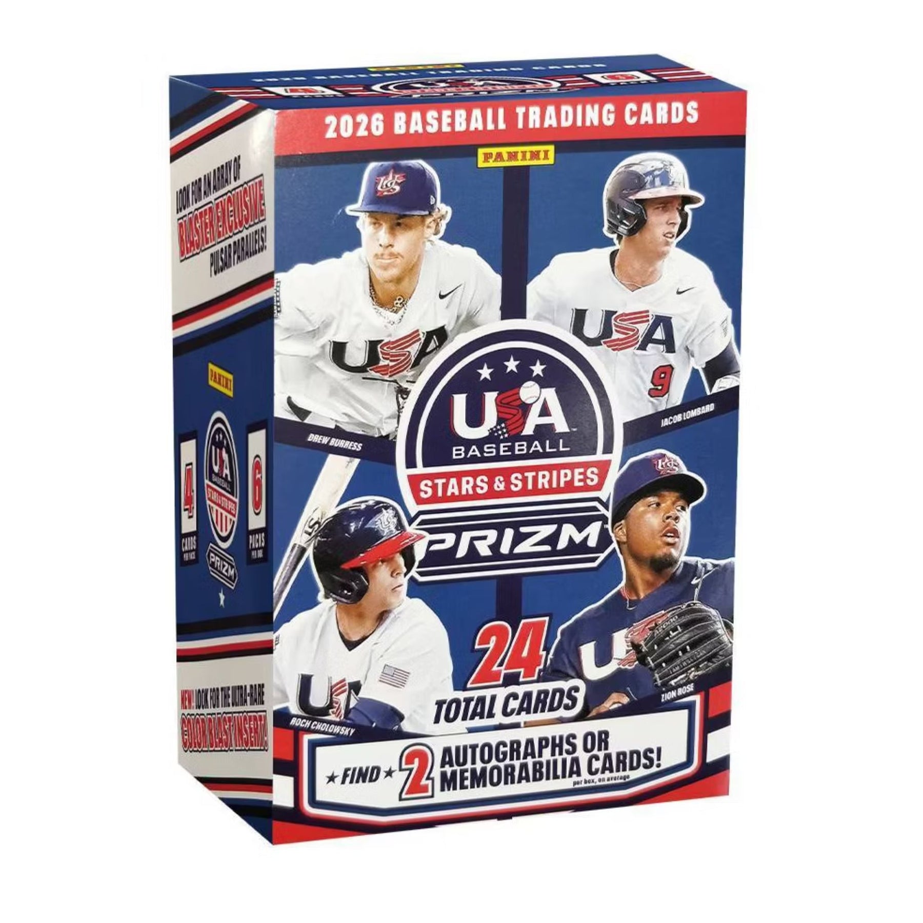 2026 Panini USA Stars & Stripes Prizm Baseball Blaster Box