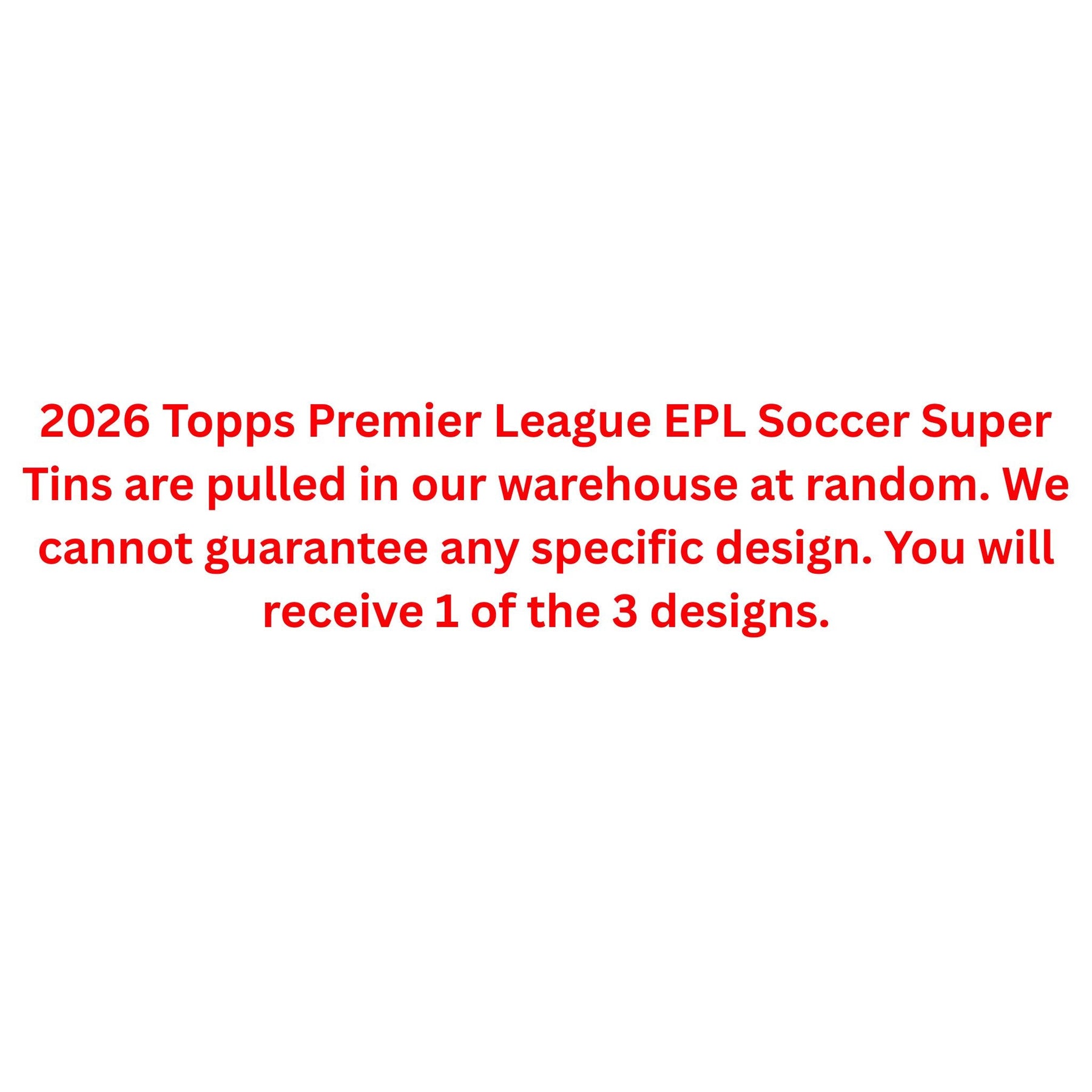 2026 Topps Premier League EPL Soccer Super Tin