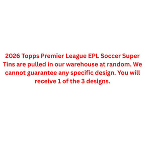2026 Topps Premier League EPL Soccer Super Tin