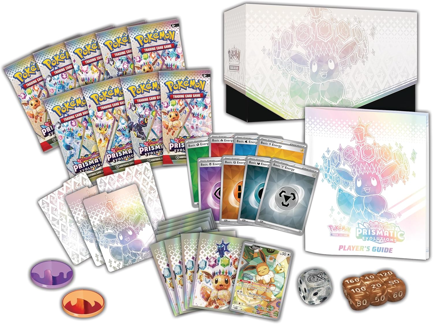 Pokemon Scarlet and Violet Prismatic Evolutions Elite Trainer Box