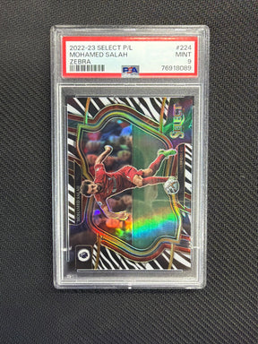 2022-23 Select Premier League Mohamed Salah Zebra /25 PSA 9