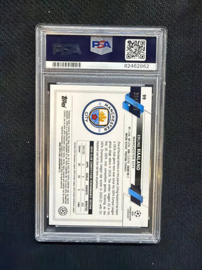 2022-23 Topps Chrome UCC Erling Haaland Neon Green /399 PSA 9 Man City