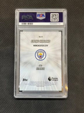 2025-26 Topps Chrome Premier League Erling Haaland That's His Job PSA 10