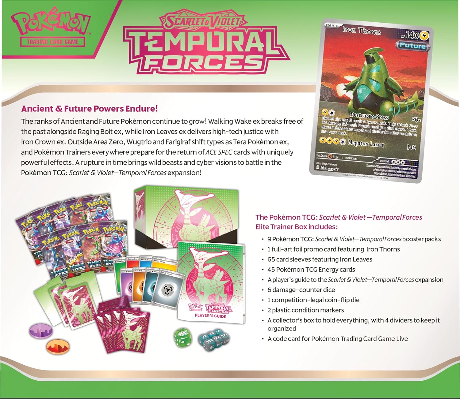 Pokemon Scarlet & Violet Temporal Forces Elite Trainer Box (Random)