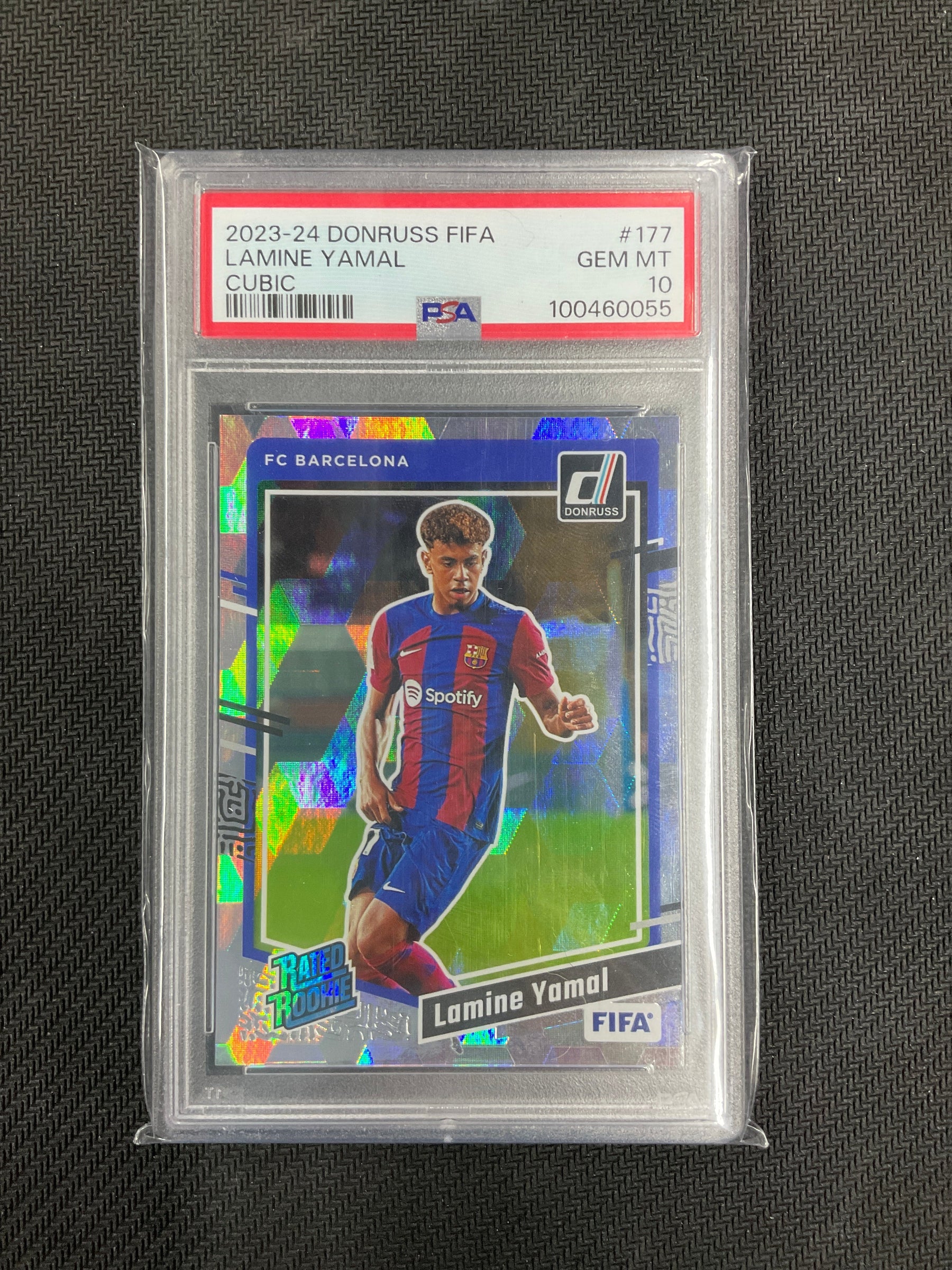 2023/24 Donruss FIFA Lamine Yamal Cubic Rookie PSA 10 Barcelona