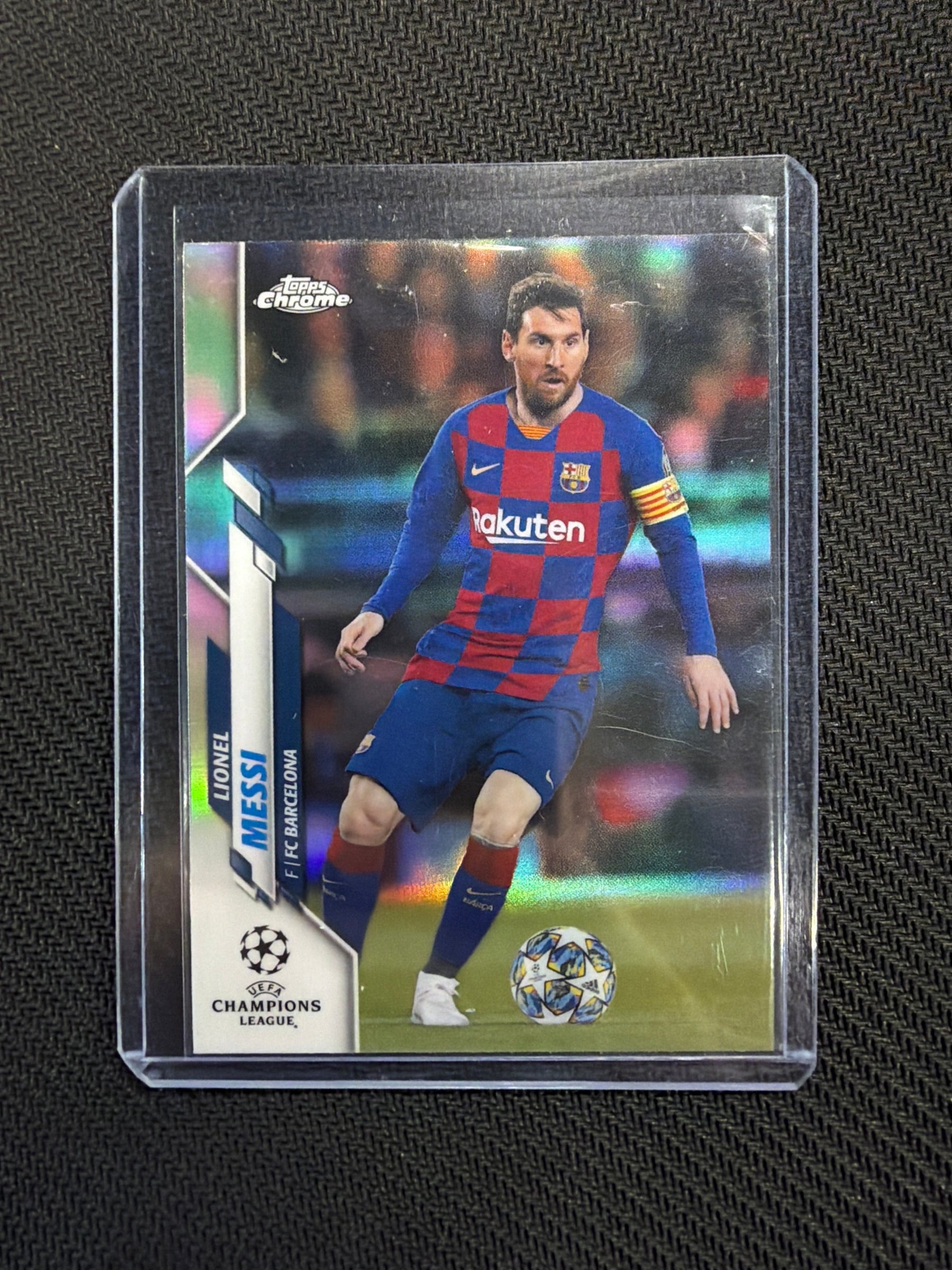 2020 Topps Chrome Champions League Lionel Messi #1 Refractor