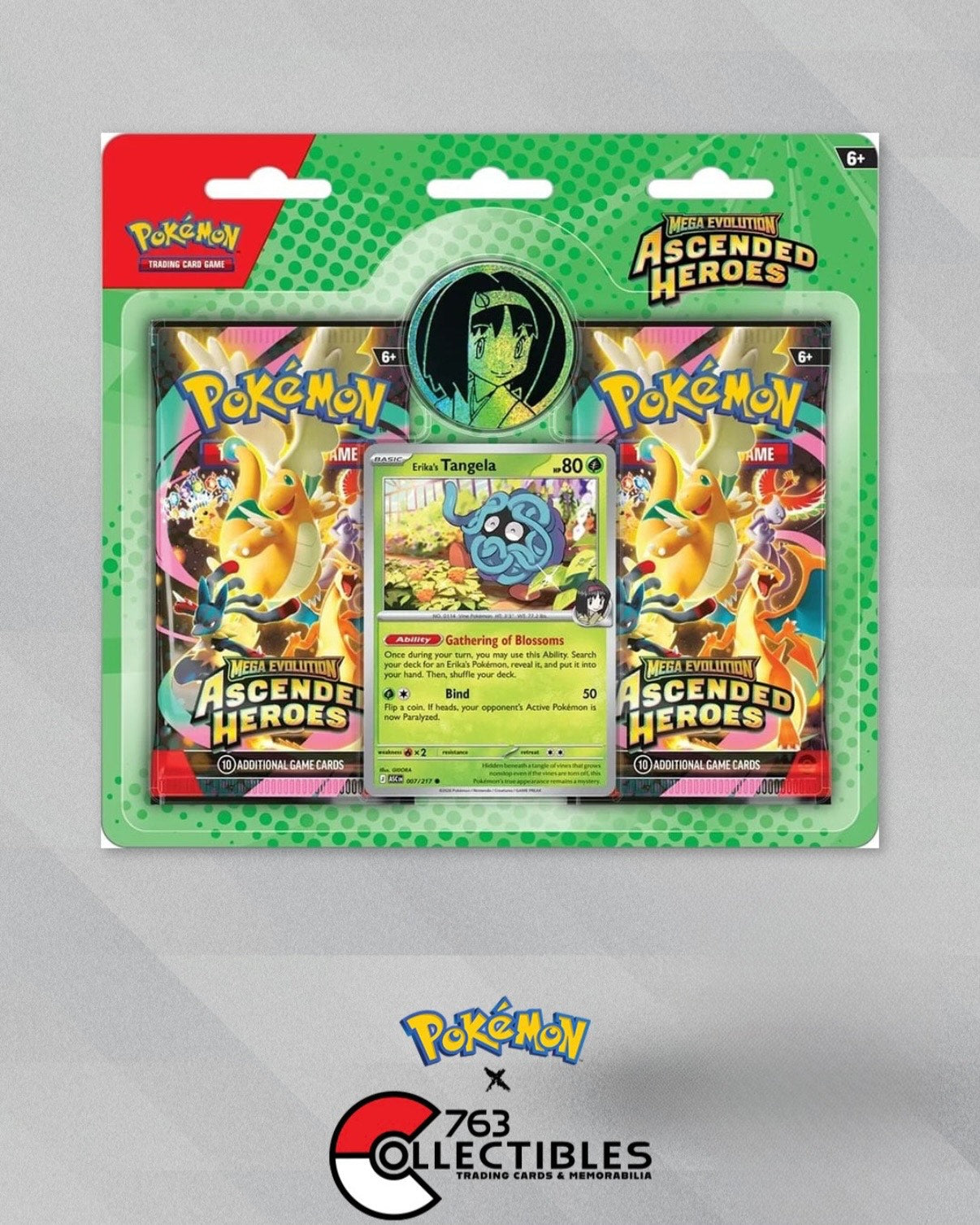 Pokemon Ascended Heroes 2-Pack Blister (Erika's Tangela)