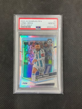 2023/24 Donruss Optic FIFA Lionel Messi Holo PSA 10 Argentina