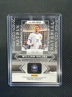 2024-25 Obsidian William Saliba Patch Auto /50 France