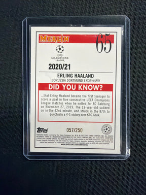 2020/21 Topps Merlin Erling Haaland /250 Dortmund