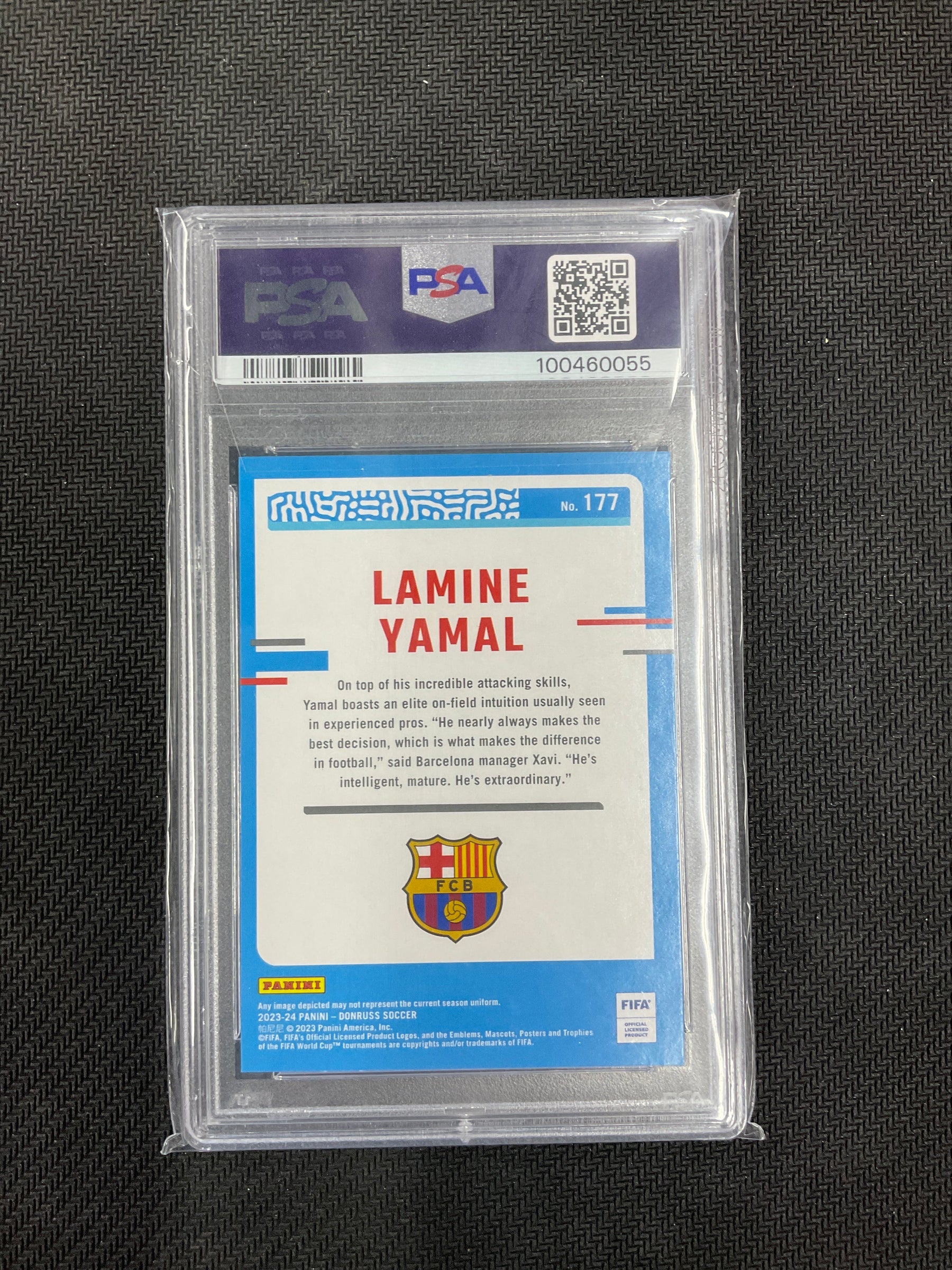 2023/24 Donruss FIFA Lamine Yamal Cubic Rookie PSA 10 Barcelona