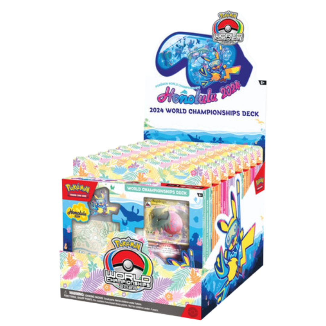 Pokémon 2024 World Championships Deck Sealed Display Box (8 Decks)