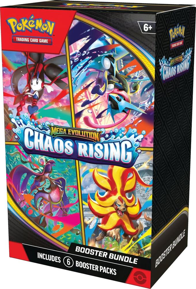 Pokemon TCG ME4 Chaos Rising Booster Bundle 6 Packs - Pre-Order