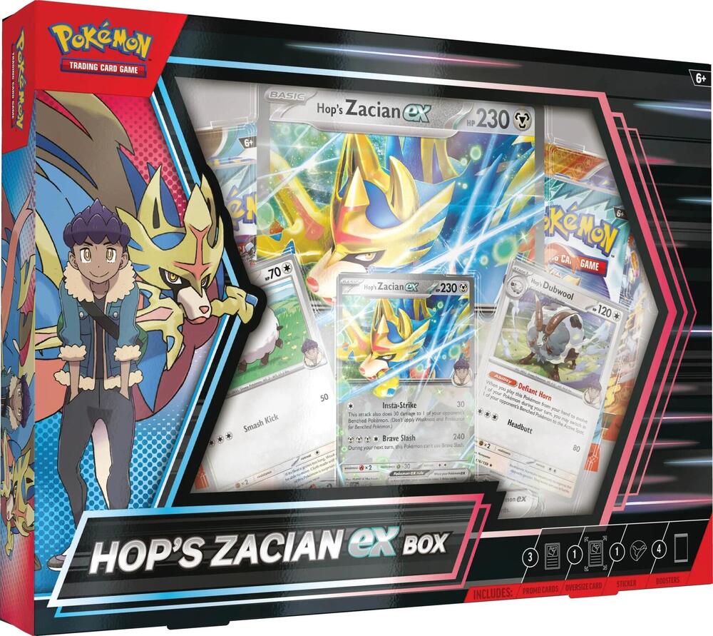 Pokemon Hop's Zacian EX Collection Box - Pre-Order