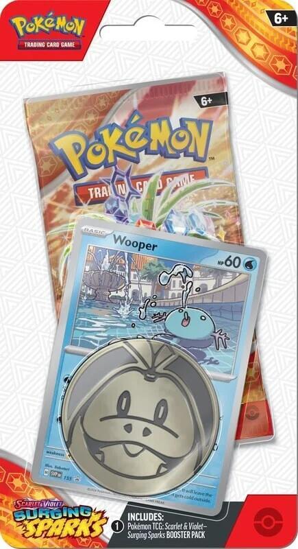 Pokemon Surging Sparks Single Pack Blister (Wooper)