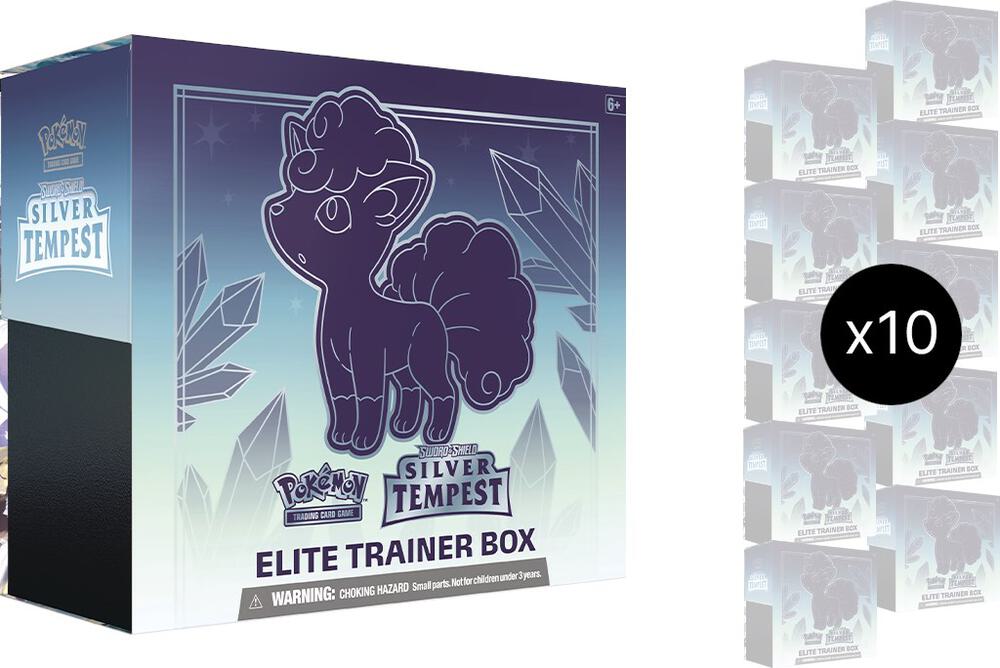 Pokemon Silver Tempest Elite Trainer Box Case (10 ETBs)